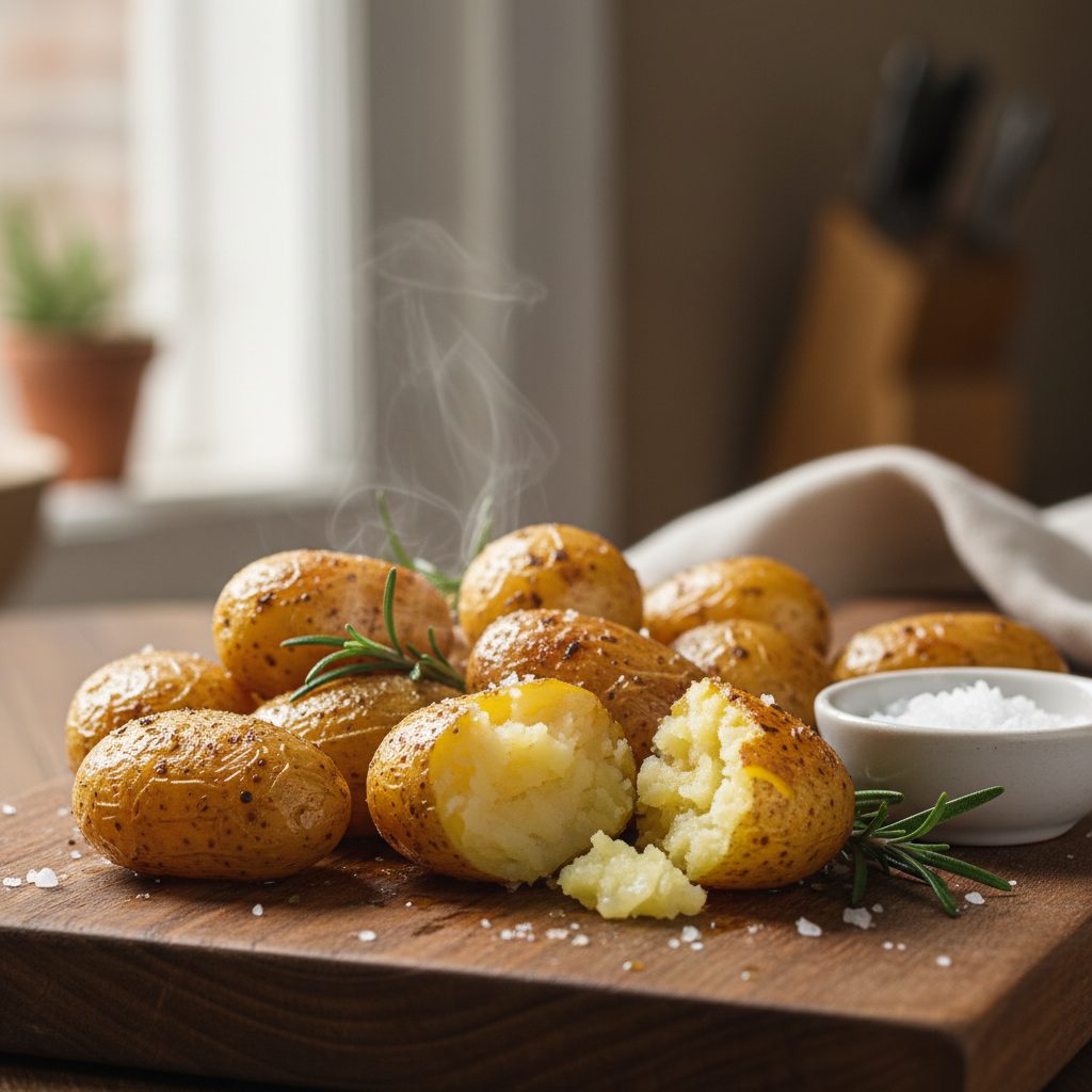 découvrez notre recette facile de pommes de terre grenailles croustillantes et rapides à préparer avec l'airfryer. parfaites pour un accompagnement savoureux et léger en un rien de temps !