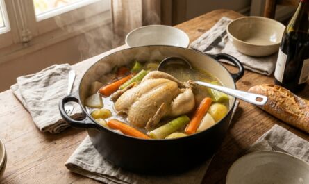 découvrez la recette traditionnelle de la poule au pot à l'ancienne, un plat convivial et savoureux idéal pour le dimanche en famille.