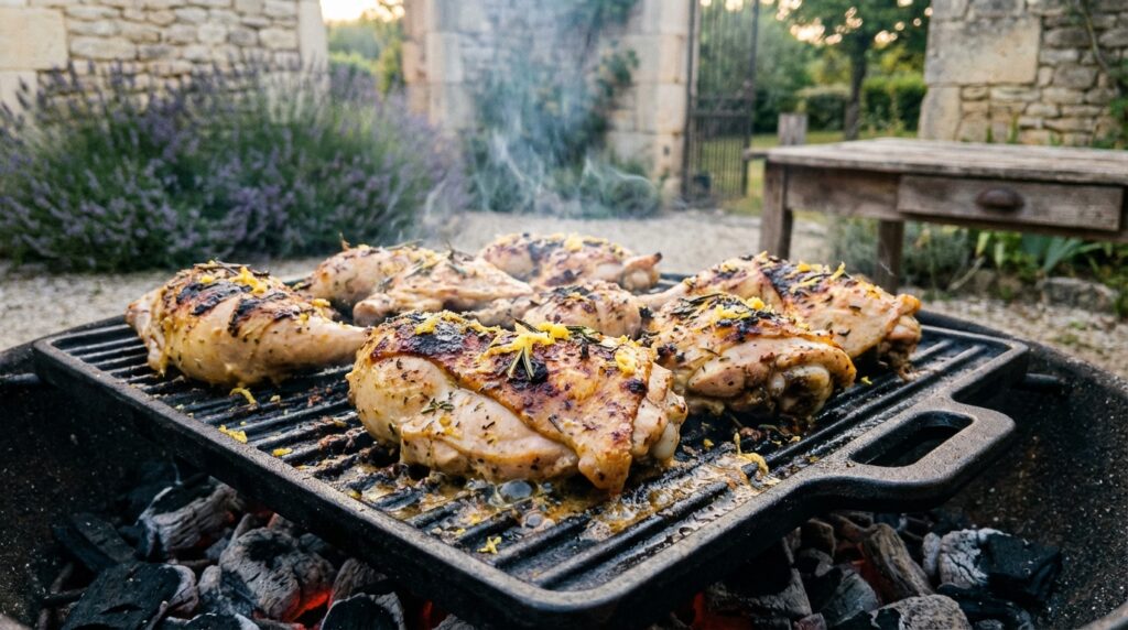 découvrez notre recette de poulet mariné au barbecue, parfumé et juteux, idéale pour des repas savoureux et conviviaux. facile à préparer et riche en saveurs.