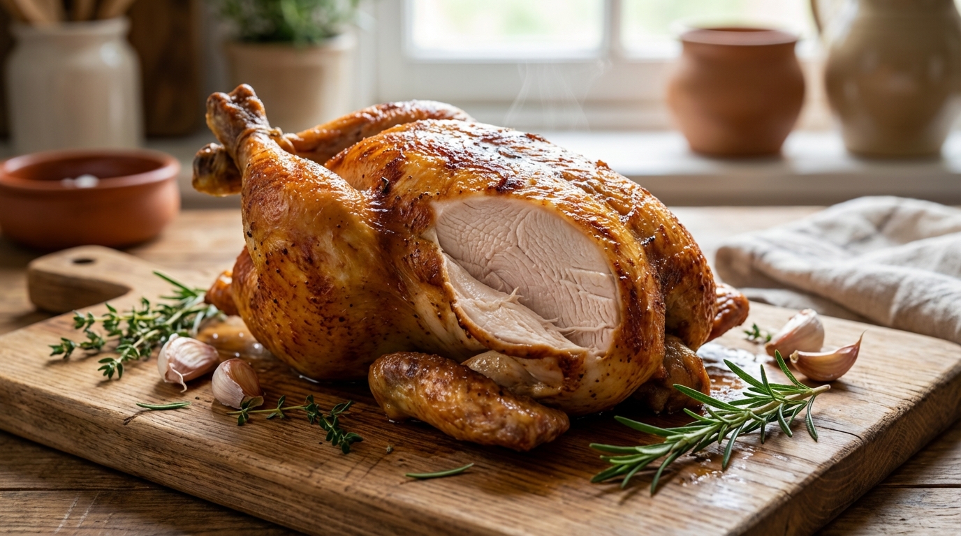 découvrez notre recette de poulet rôti à cuisson basse température pour une chair ultra tendre et juteuse. facile à réaliser, savourez un plat délicieusement moelleux à chaque bouchée.