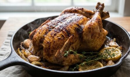 découvrez notre recette de poulet rôti à cuisson basse température pour une chair ultra tendre et savoureuse. facile à préparer, elle garantit un poulet moelleux et parfumé à chaque fois.