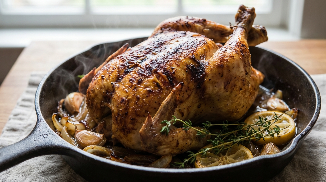 découvrez notre recette de poulet rôti à cuisson basse température pour une chair ultra tendre et savoureuse. facile à préparer, elle garantit un poulet moelleux et parfumé à chaque fois.