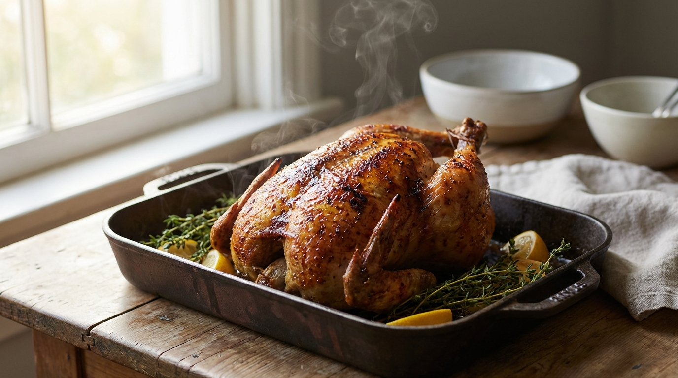 découvrez les secrets d'une cuisson parfaite du poulet rôti avec notre recette facile et savoureuse pour un plat tendre et doré à souhait.