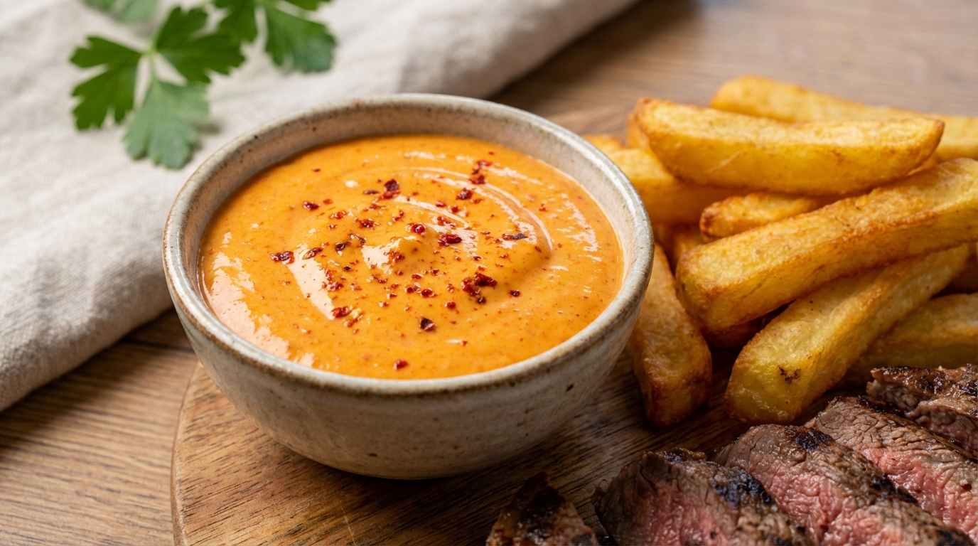 découvrez une recette facile de sauce andalouse piquante, parfaite pour accompagner vos frites et grillades avec un goût relevé et savoureux.