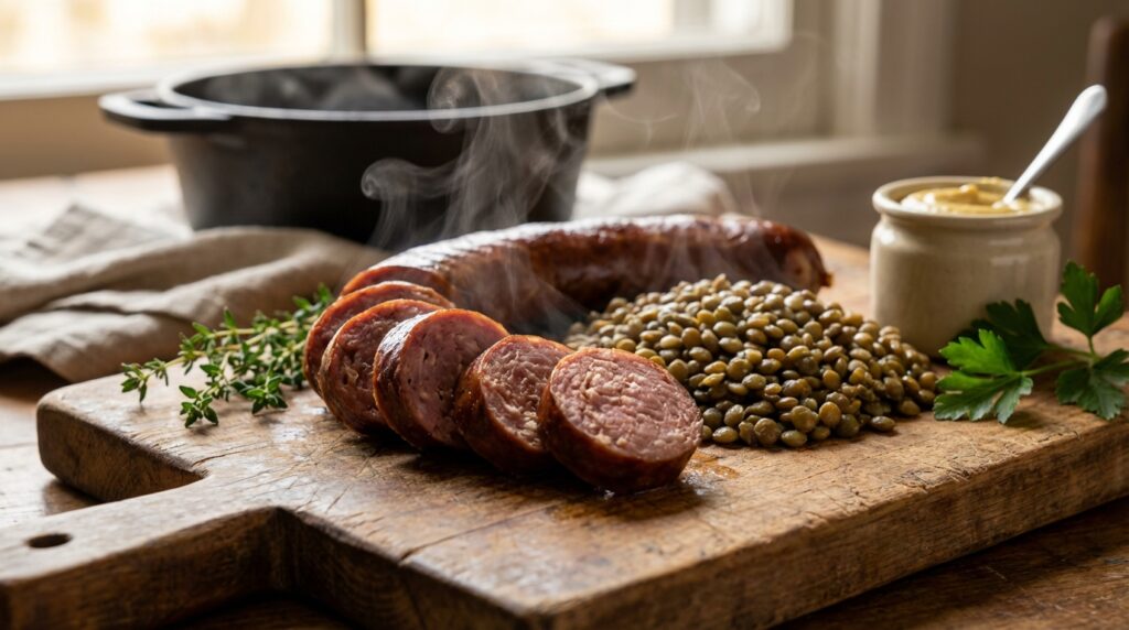 découvrez notre recette simple et efficace pour bien cuire la saucisse de morteau, afin de préserver toutes ses saveurs et sa texture authentique.