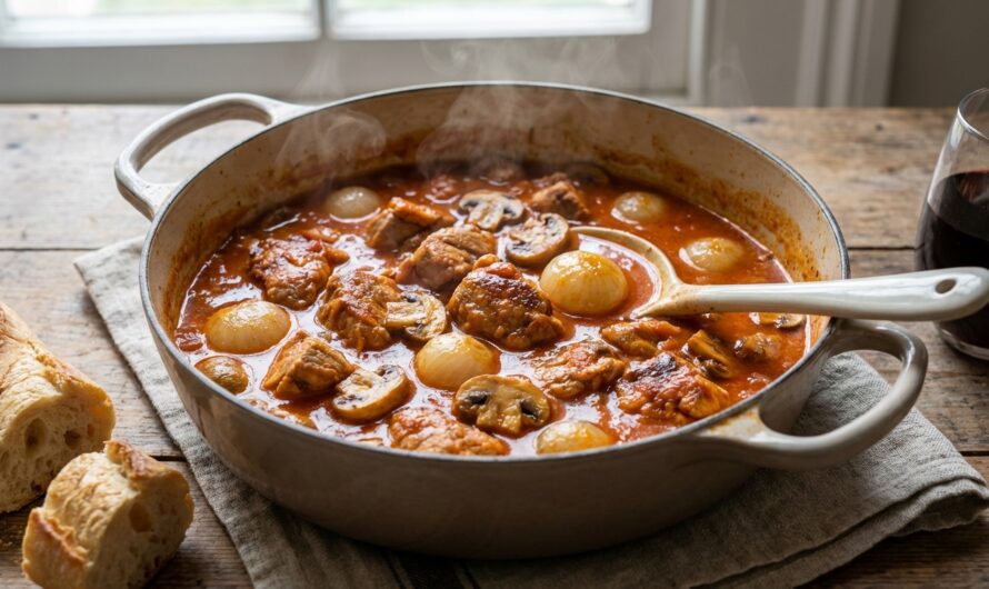 Recette Sauté de dinde Marengo : mijoté aux tomates et vin blanc