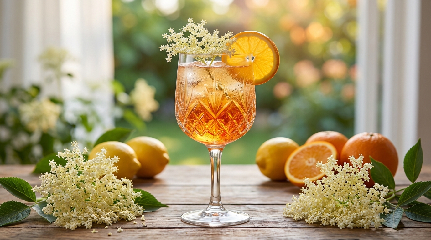 découvrez la recette du spritz st-germain, un cocktail délicieusement floral à base de liqueur de sureau, parfait pour une dégustation raffinée et estivale.