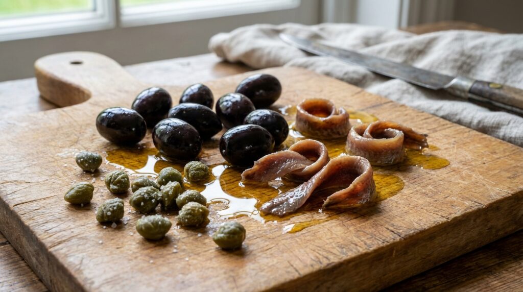 découvrez notre recette de tapenade noire aux olives, câpres et anchois, idéale pour un apéritif méditerranéen savoureux et facile à préparer.