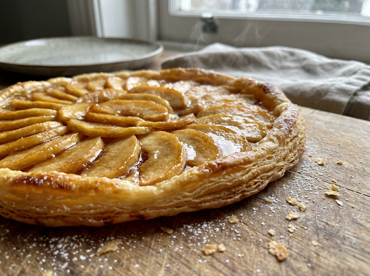 découvrez notre recette facile de tarte fine aux pommes caramélisées, délicieusement croustillante et gourmande, à réaliser comme un vrai pâtissier chez vous.