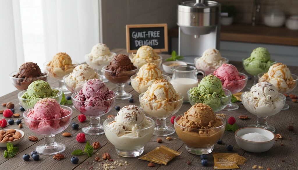 explorez 17 recettes incontournables de glaces keto faciles à réaliser chez vous avec une sorbetière. profitez de desserts savoureux, sains et gourmands, parfaits pour votre régime low carb.