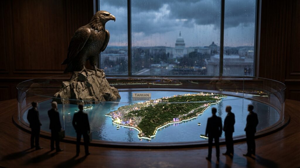 découvrez comment la stratégie américaine sur taïwan pourrait se retourner contre washington dans ce dessin animé captivant, mêlant analyse géopolitique et humour.