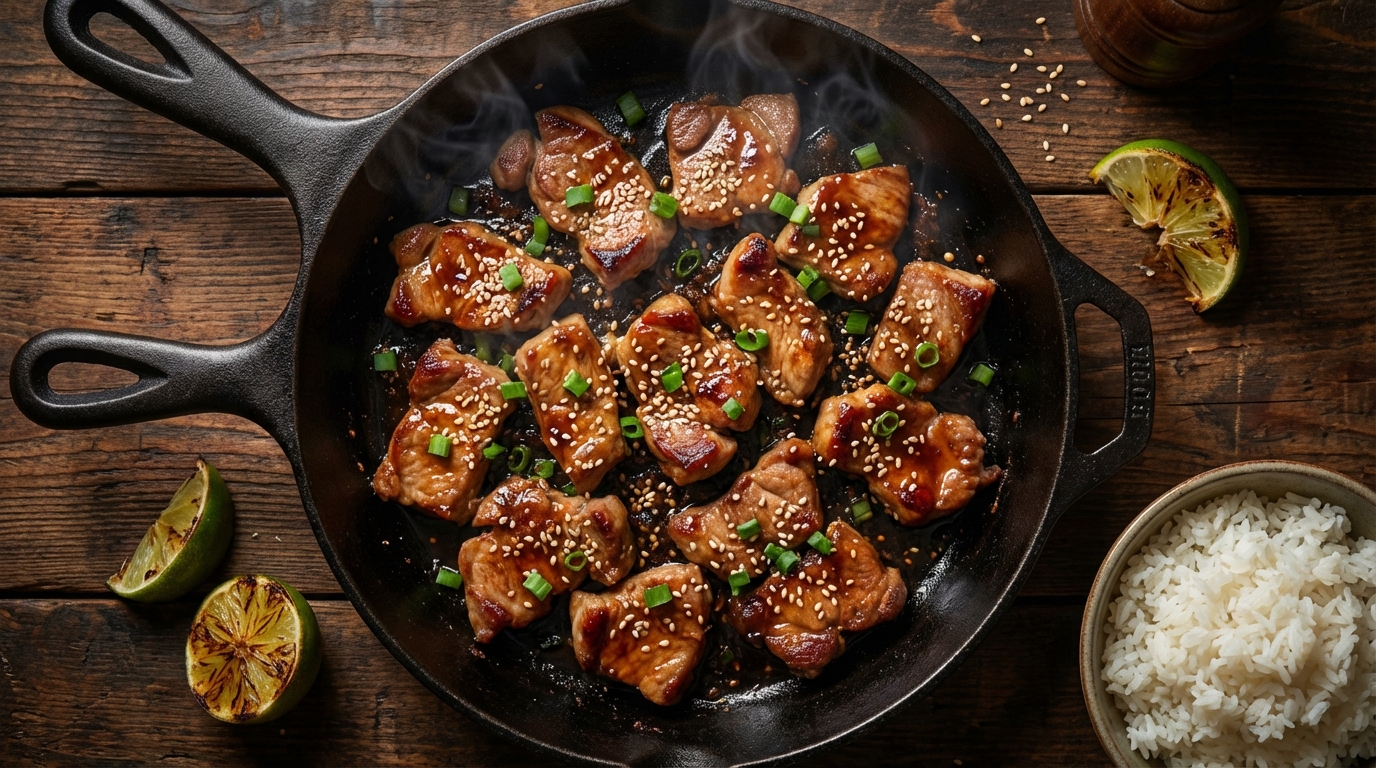 découvrez une recette savoureuse d'araignées de porc à la thaï, marinées avec une délicieuse sauce asiatique pour des saveurs authentiques et exotiques.