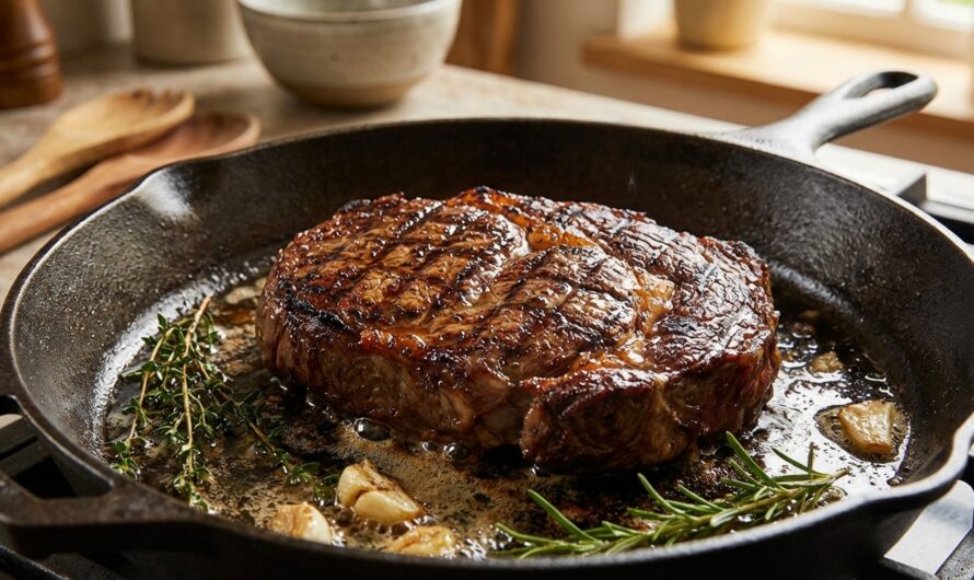 Recette Basse côte de bœuf grillée : cuisson parfaite à la poêle