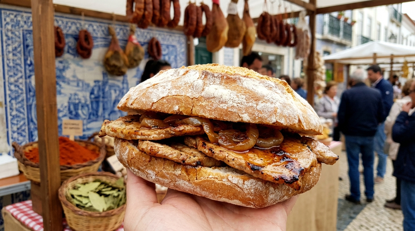 découvrez la recette du bifana, le sandwich street-food emblématique du portugal, avec une viande de porc marinée et épicée, parfaite pour un repas rapide et savoureux.