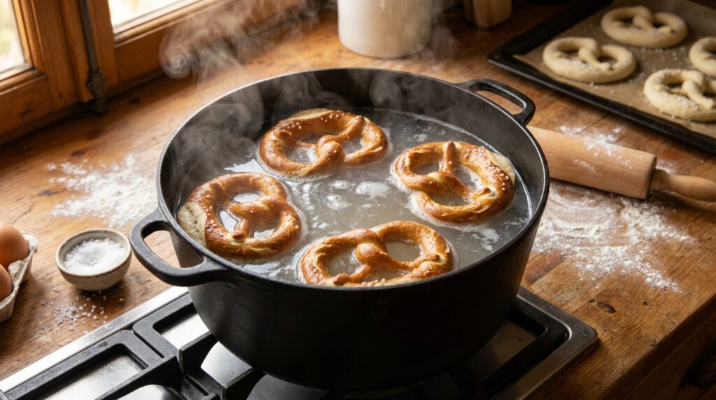 découvrez notre recette facile des bretzels maison, ce pain salé alsacien poché, parfait pour un snack gourmand et traditionnel.