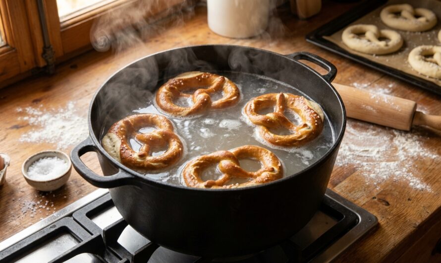 Recette Bretzels maison : le pain salé alsacien poché