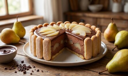 découvrez la recette de la charlotte chocolat poires, un dessert gourmand et raffiné alliant la douceur des poires à la richesse du chocolat pour un duo gourmand irrésistible.