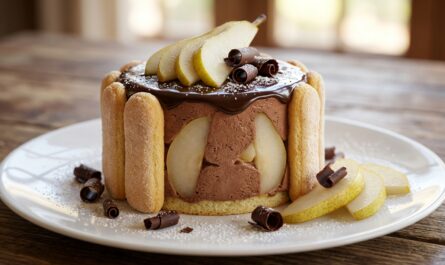 découvrez notre recette facile de charlotte poire et chocolat, une alliance parfaite entre fraîcheur et gourmandise pour un dessert léger et savoureux.