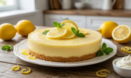 découvrez notre recette facile de cheesecake citron, frais et acidulé, à réaliser sans cuisson pour un dessert rapide et savoureux.