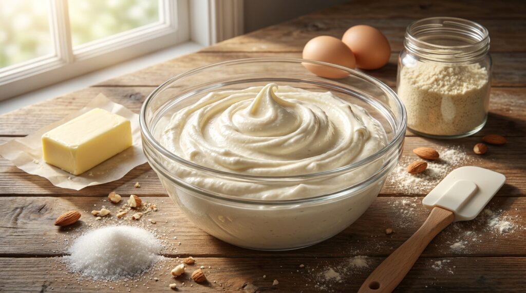 découvrez notre recette facile de crème d'amande, la base incontournable pour réussir toutes vos pâtisseries délicieuses et savoureuses en un rien de temps.