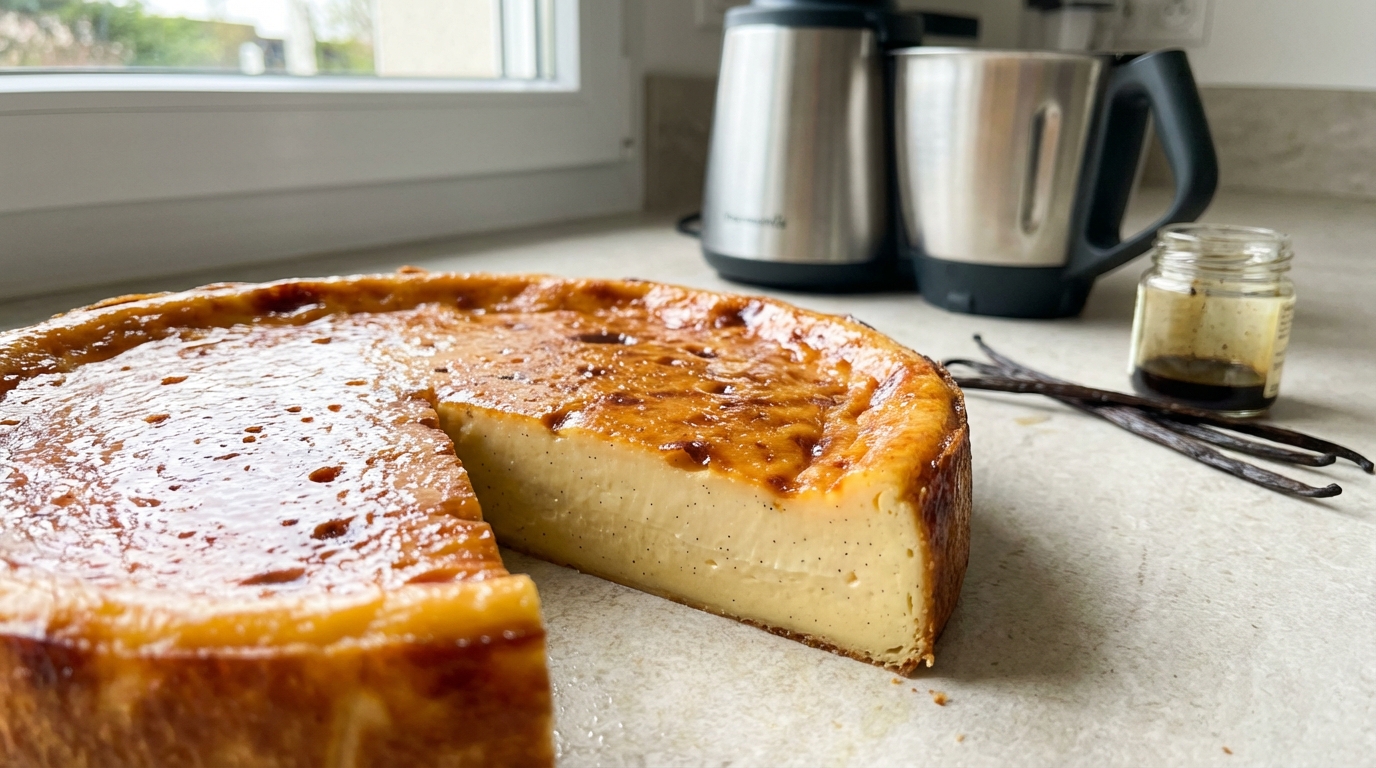 découvrez comment réaliser un flan pâtissier au thermomix avec une texture dense et une saveur vanillée délicate. une recette simple et gourmande pour toutes les occasions.