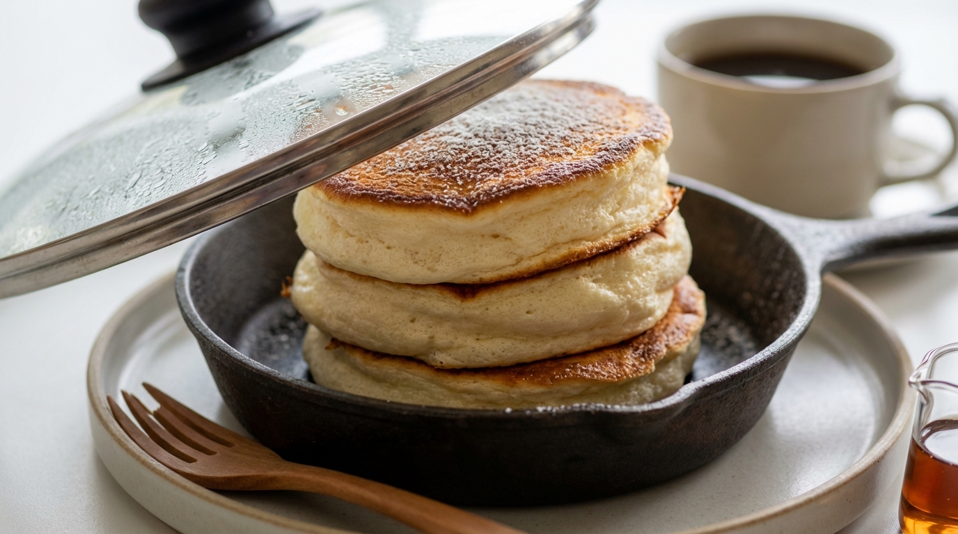 découvrez notre recette de fluffy pancakes à la japonaise, des pancakes hauts, moelleux et aériens pour un petit-déjeuner gourmand et léger.