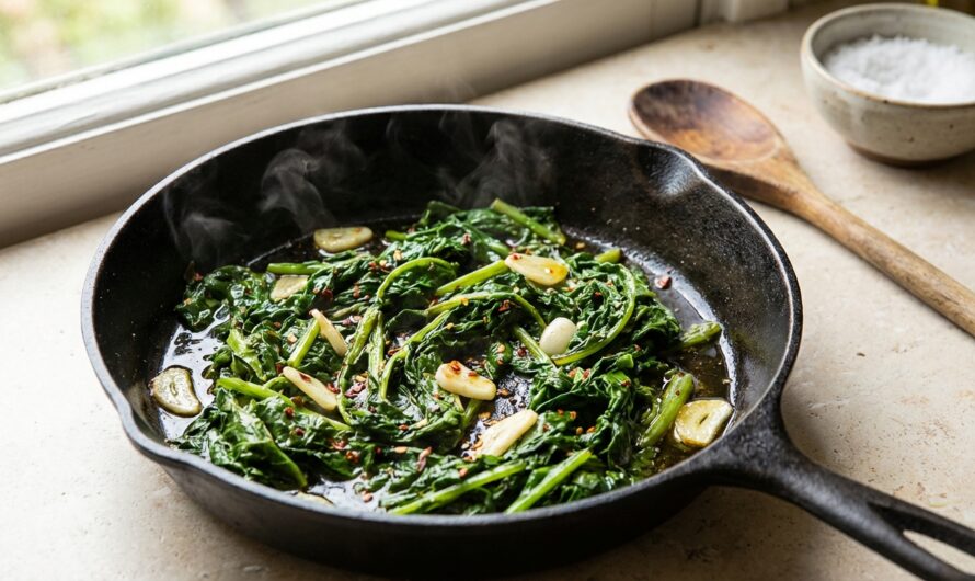 Recette Friarielli à la poêle : brocolis-raves à l&rsquo;italienne