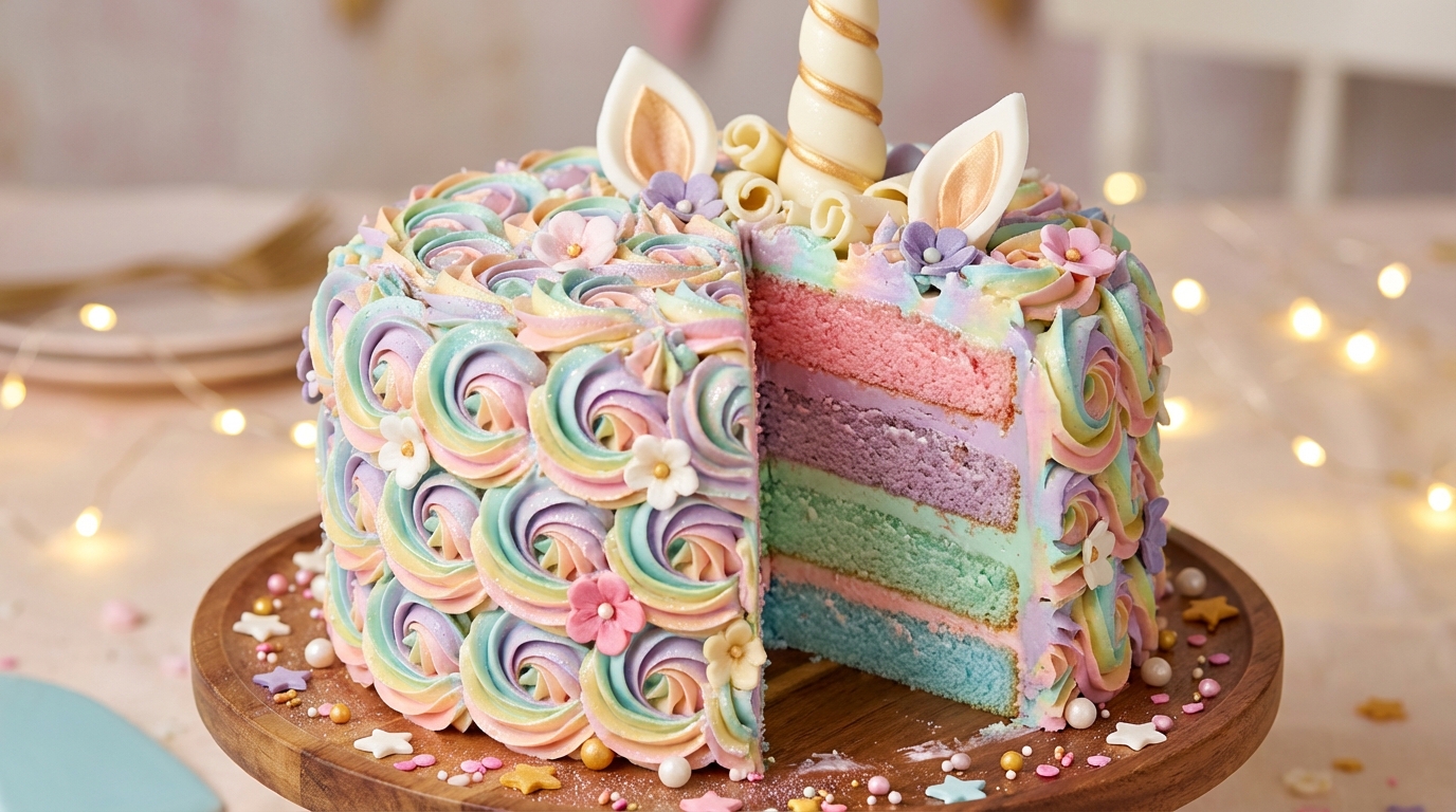 découvrez la recette du gâteau licorne layer cake, un dessert d'anniversaire féerique alliant couleurs, douceur et gourmandise pour émerveiller petits et grands.