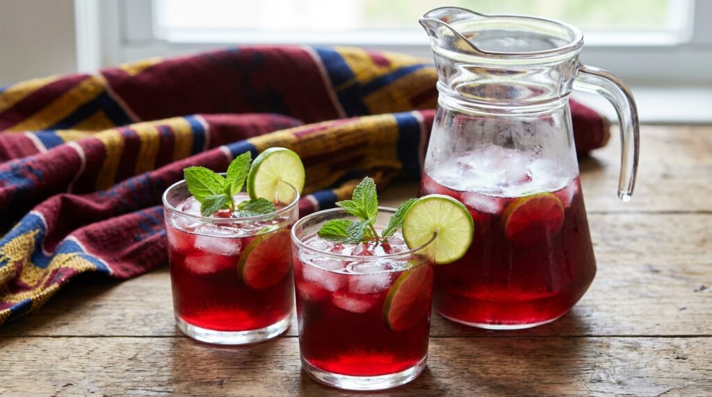 découvrez notre recette facile et rapide du jus de bissap, une boisson rafraîchissante et colorée à base d'hibiscus, parfaite pour se désaltérer avec saveur.
