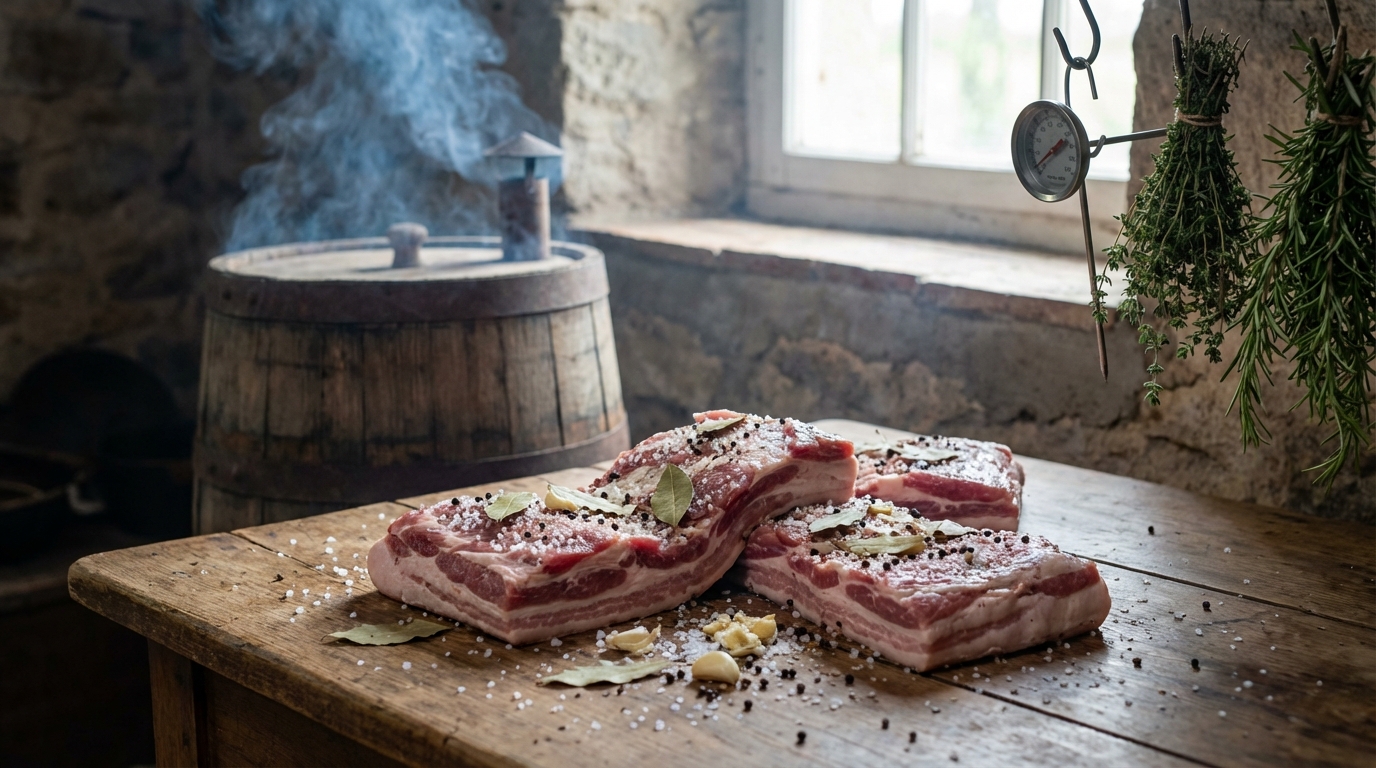 découvrez notre recette facile pour préparer du lard maison en salant et fumant votre poitrine de porc, pour un goût authentique et savoureux.