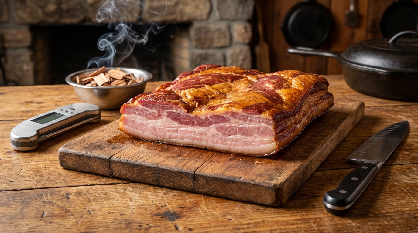 apprenez à préparer votre propre lard maison en salant et fumant votre poitrine de porc grâce à notre recette détaillée et facile à suivre.