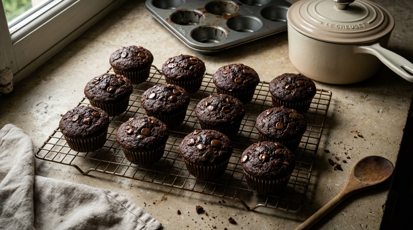découvrez notre recette de muffins chocolat courgette, un gâteau sain, moelleux et gourmand, parfait pour allier plaisir et bien-être.