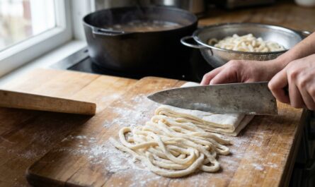 découvrez comment préparer des nouilles udon japonaises épaisses maison avec cette recette simple et authentique. apprenez à faire vos pâtes fraîches pour un plat savoureux et gourmand.