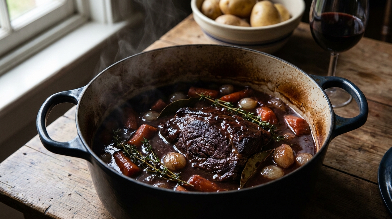 découvrez la recette du paleron de bœuf braisé, tendre et fondant en bouche, idéale pour un repas gourmand et réconfortant.