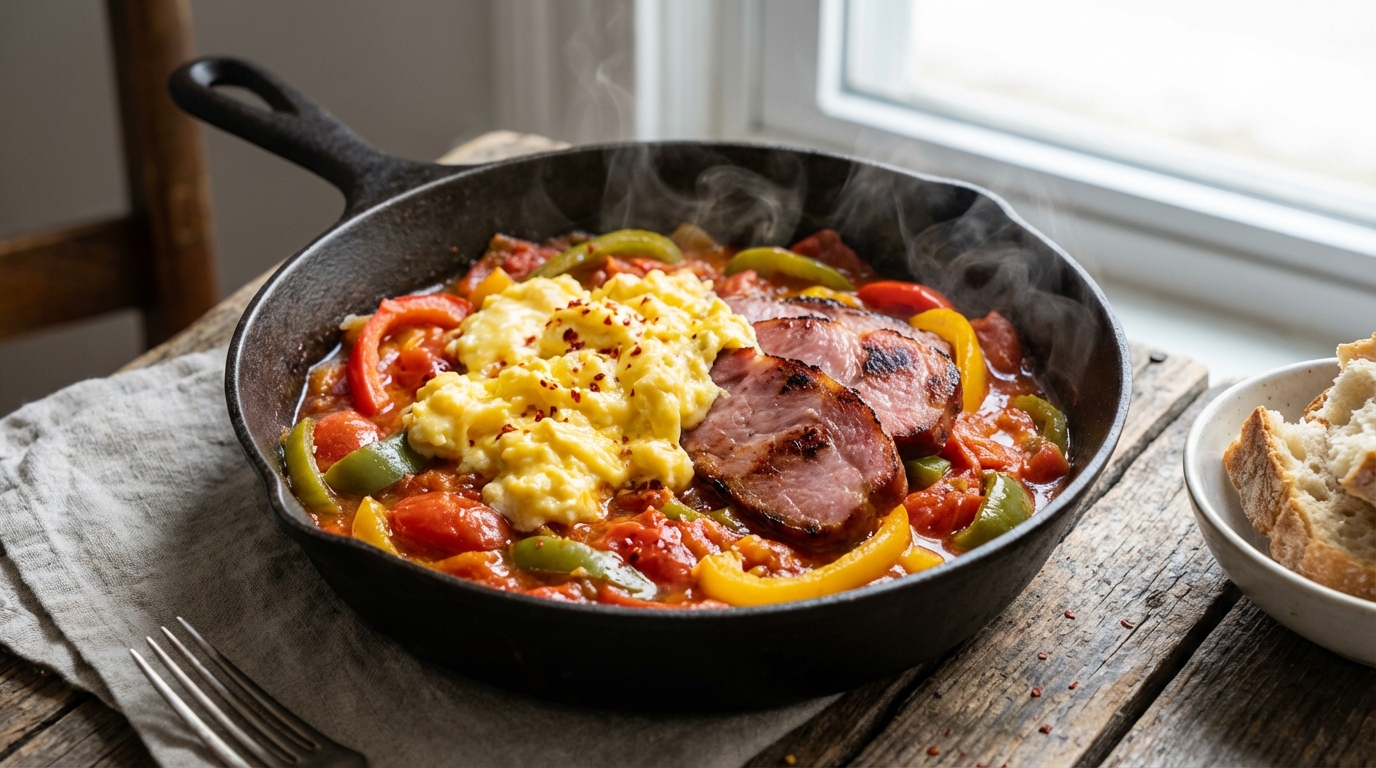 découvrez la recette authentique de la piperade basquaise, un savoureux mélange de poivrons, tomates fraîches et piment d'espelette pour un plat plein de goût et de couleur.