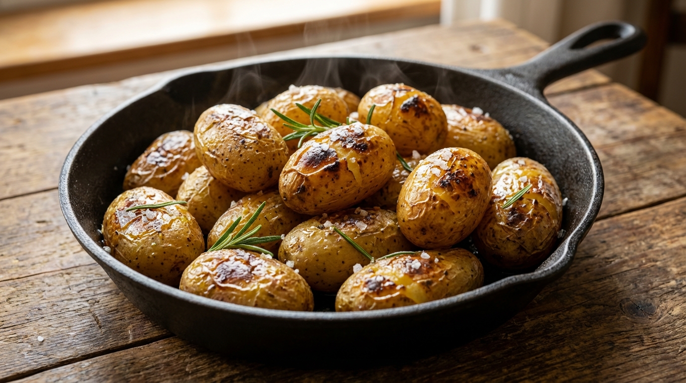 découvrez notre recette de pommes de terre grenailles rôties au four, avec une peau croustillante et un cœur fondant, parfaite pour accompagner vos repas.