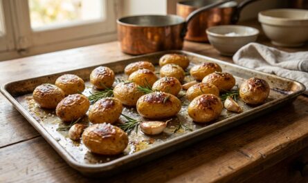 découvrez la recette facile et savoureuse des pommes de terre grenailles rôties au four, avec une peau croustillante et un intérieur fondant, parfaite pour accompagner tous vos plats.