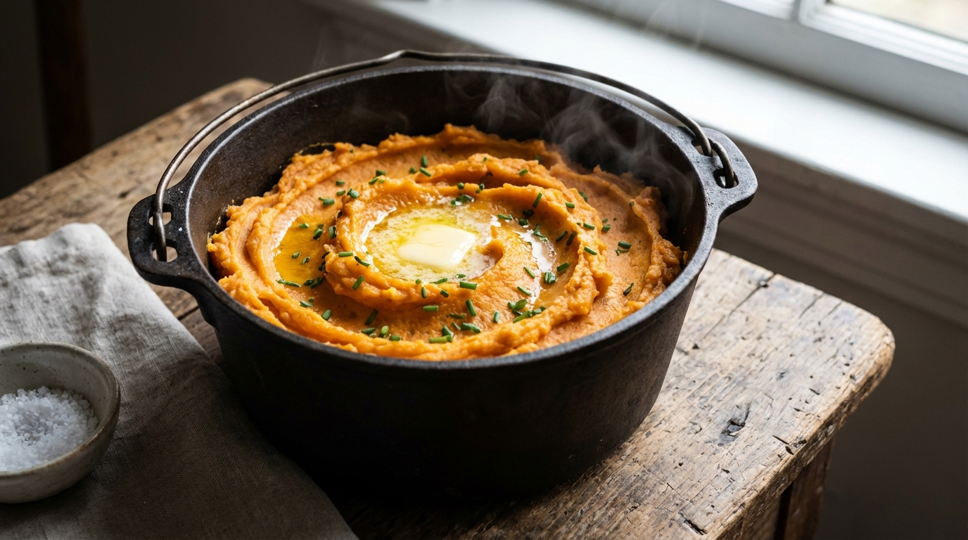 découvrez la recette facile de la purée de patates douces, un accompagnement crémeux et sucré parfait pour sublimer vos repas.