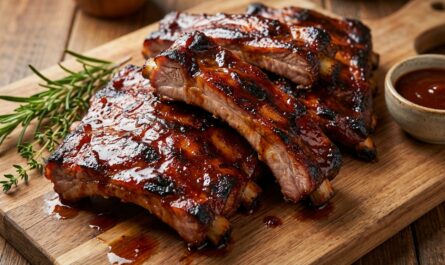 découvrez notre recette facile de ribs de porc au four, avec des travers caramélisés et fondants pour un goût exquis et une viande tendre à souhait.