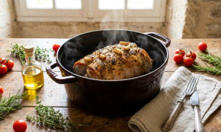 découvrez notre recette savoureuse de rôti de dinde à l'ail et aux herbes, inspirée des saveurs authentiques de provence pour un repas gourmand et parfumé.