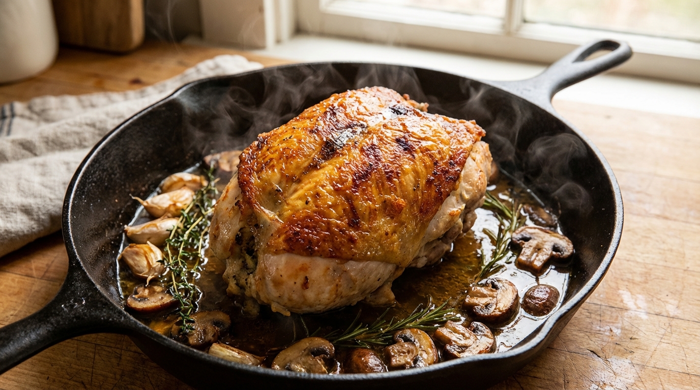 découvrez une recette simple et économique de rôti de dinde farci au four, parfaite pour un repas familial savoureux et convivial.