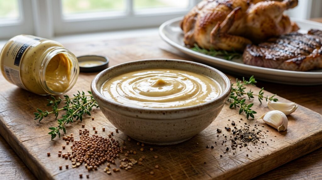 découvrez notre recette facile de sauce à la moutarde, parfaite pour sublimer vos viandes et volailles avec une touche savoureuse et légèrement piquante.
