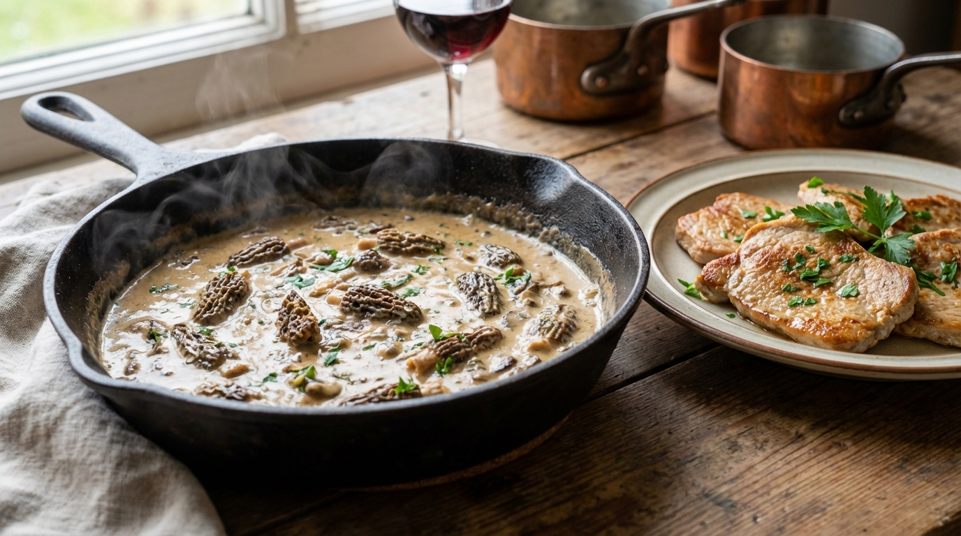 découvrez la recette de la sauce aux morilles, une touche d'élégance et de raffinement parfaite pour sublimer vos viandes blanches.