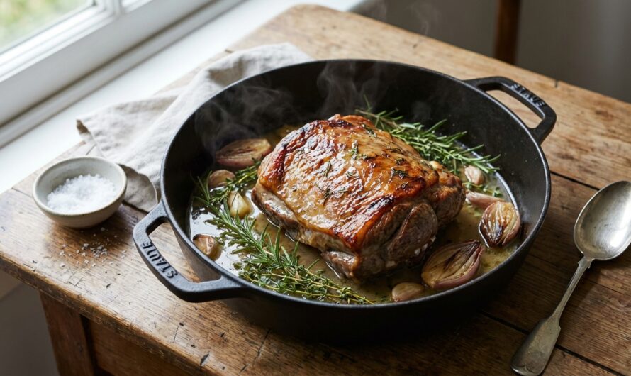 Recette Selle d&rsquo;agneau au four : parfumée aux herbes du jardin
