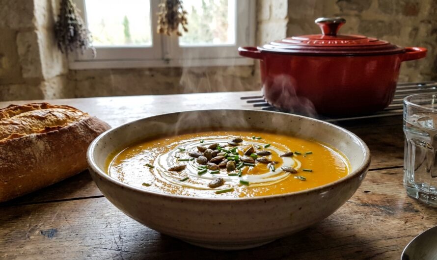 Recette Soupe de courge Butternut et carottes : velouté d&rsquo;hiver