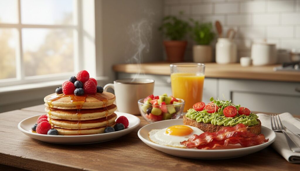 découvrez trois recettes de petit-déjeuner simples à mémoriser, parfaites pour bien commencer la journée sans stress.