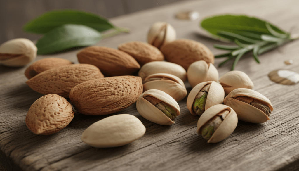 découvrez les bienfaits nutritionnels des fruits à coque comme les amandes et les pistaches : riches en protéines, fibres, vitamines et bons lipides pour une alimentation saine et équilibrée.