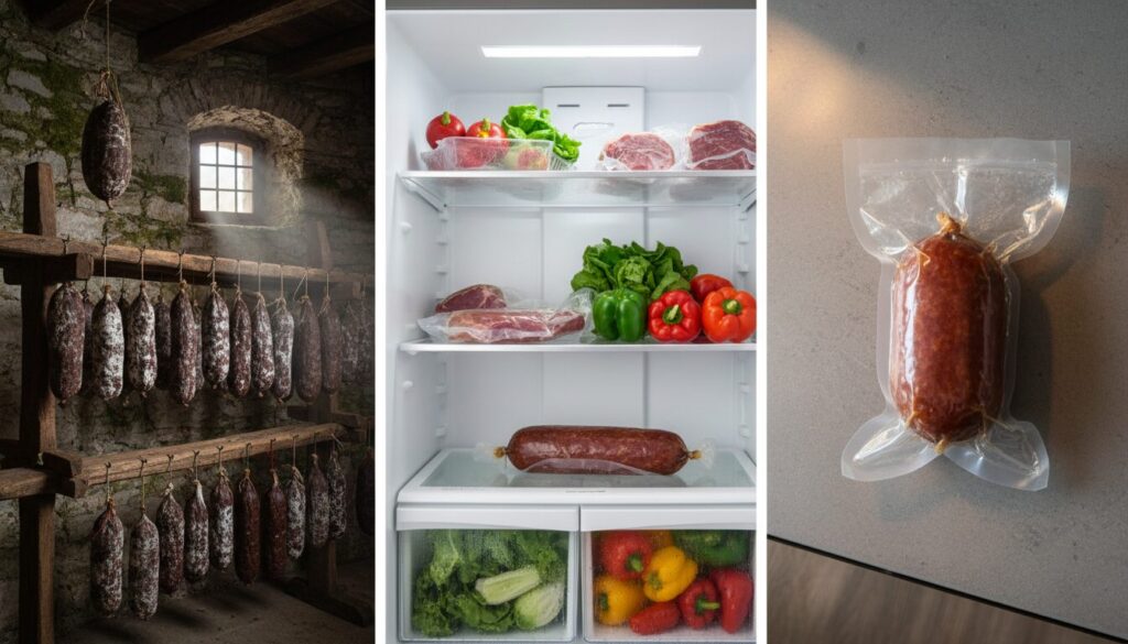 découvrez comment conserver parfaitement votre saucisson sec : cave, frigo ou sous-vide ? apprenez les vraies règles pour préserver toutes ses saveurs et sa texture.