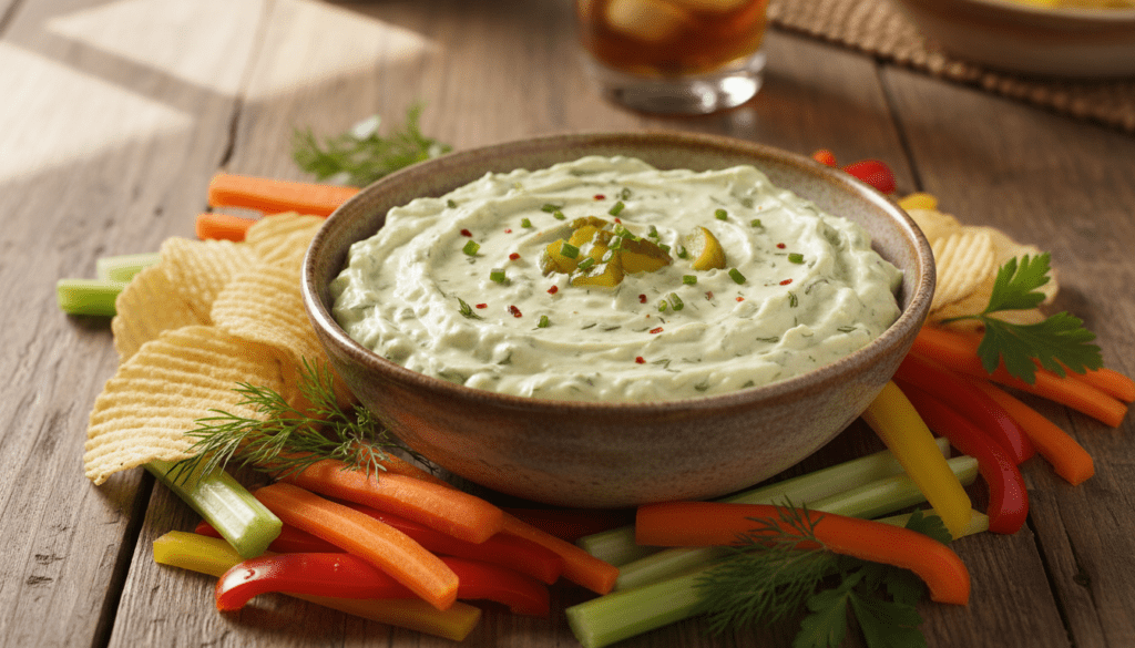 découvrez la recette virale du pickle dip, une savoureuse préparation qui ravira les papilles des gourmands gourmets à la recherche de nouvelles saveurs.