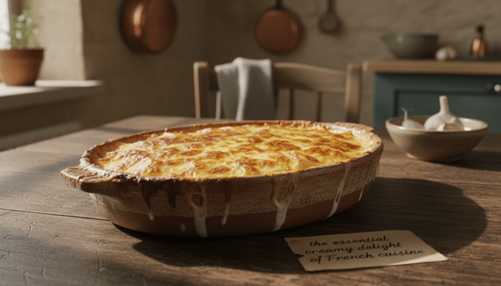découvrez le gratin dauphinois, ce plat emblématique de la cuisine française, alliant pommes de terre fondantes et crème onctueuse pour un délice irrésistible.